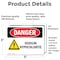 Signmission Sodium Hypochlorite Danger Sign, Vinyl Decal, 5in W x 3.5in L, 2PK OS-2PACK-DS-D-35-L-2042 - alternate 3